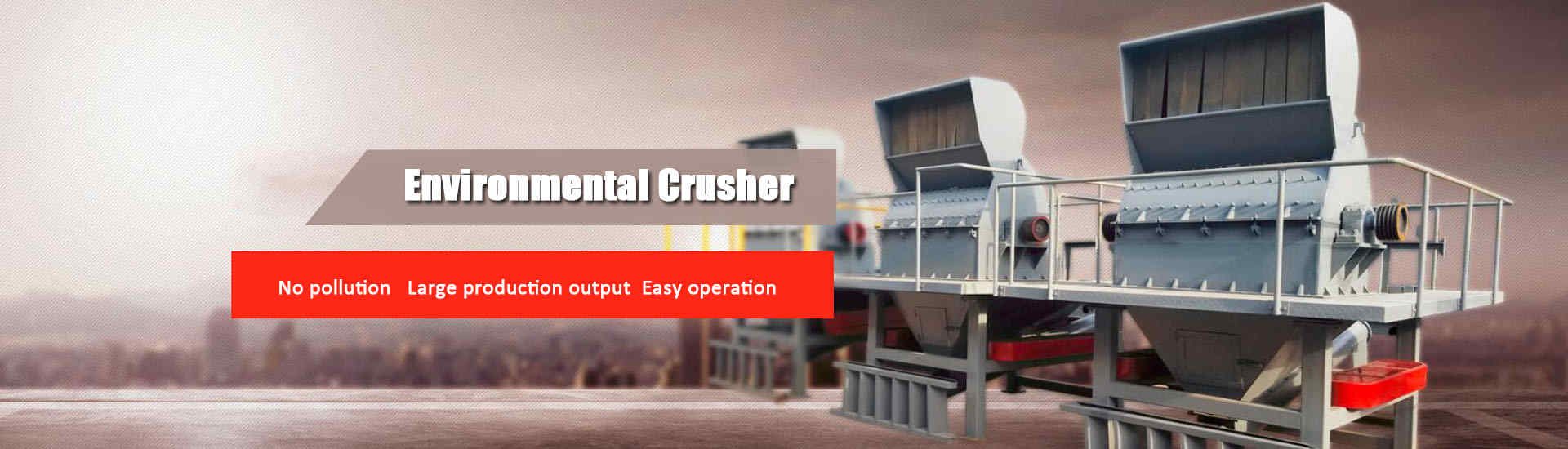 environmental crusher machine